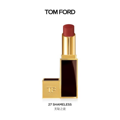 【包税】Tom Ford/汤姆福特 柔雾缎采唇膏 27#（SHAMELESS）3.2g 黑细管口红（-化妆品）
