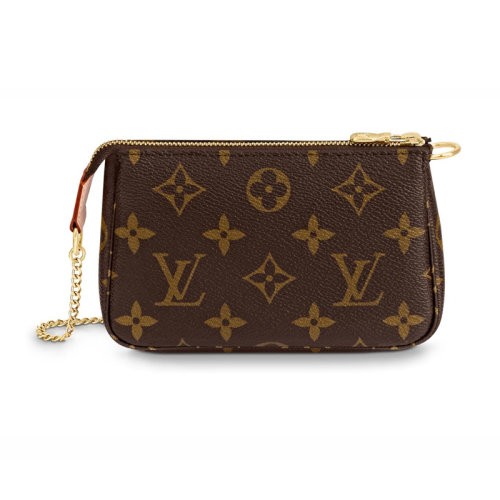 【新品包包】Louis Vuitton(路易威登) #Mini Pochette Accessoires系列老花色女式手提包麻将包（04促销产品）